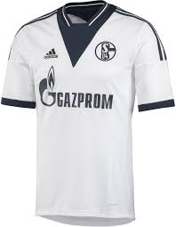 13-14 Schalke 04 Away White Jersey Shirt
